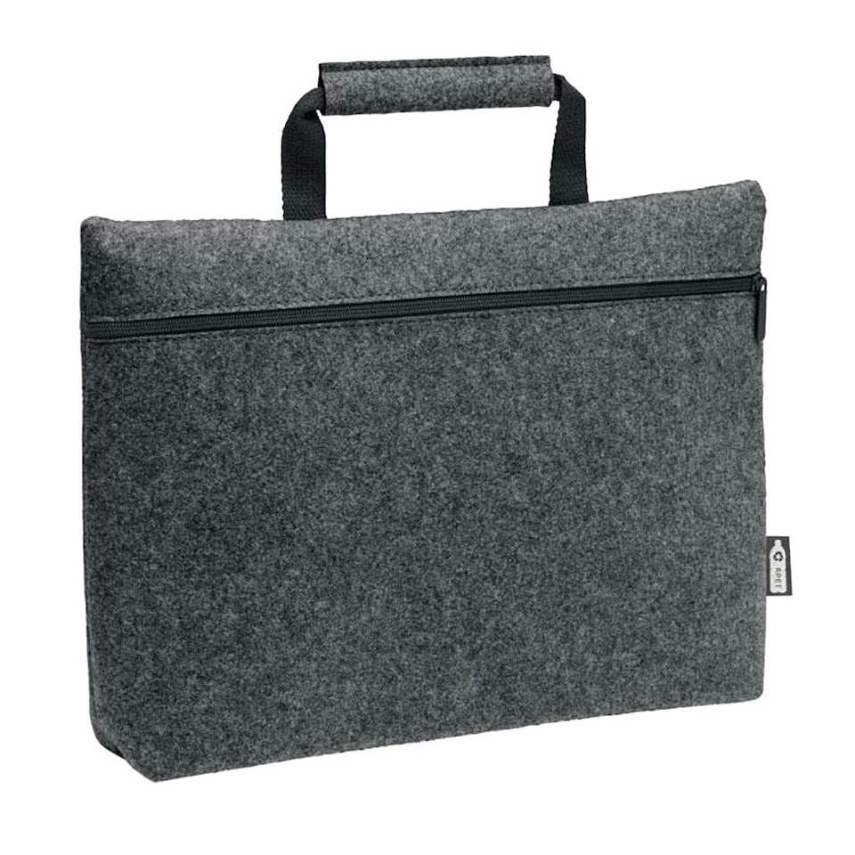 image 1 of MidOcean Tapla RPET Felt Laptop Bag - Stone Grey - 28cm x 38cm x 6.5cm Black