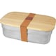 image 1 of Seasons Tite Bamboo Lunch Box - Silver/Brown - One Size