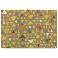 Yellow Geometric Triangles (Rug) Yellow | Medium: 80x150cm