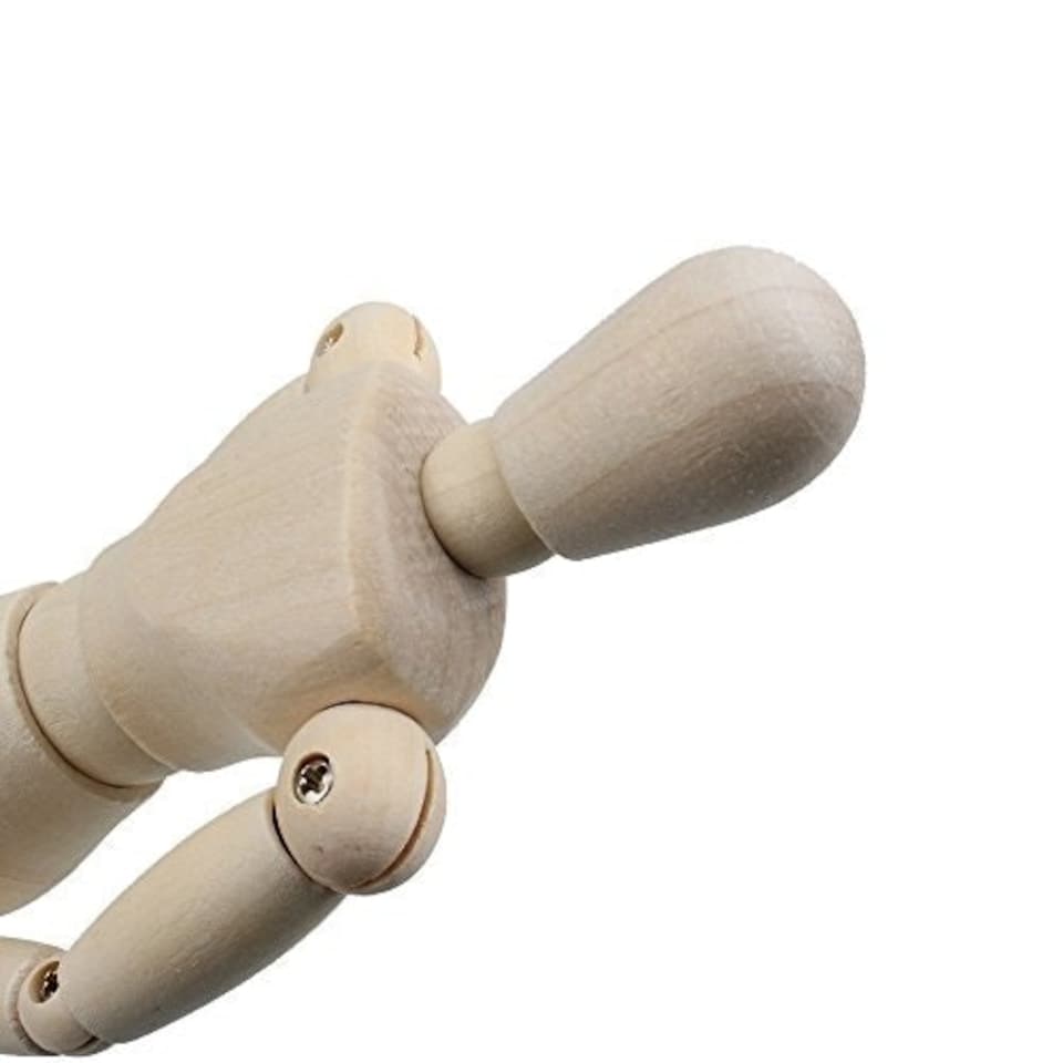 image 1 of 3 x Assorted Size Artists Wooden Manikin Movable Limbs Human Joints Manikins Manakin Mannequin