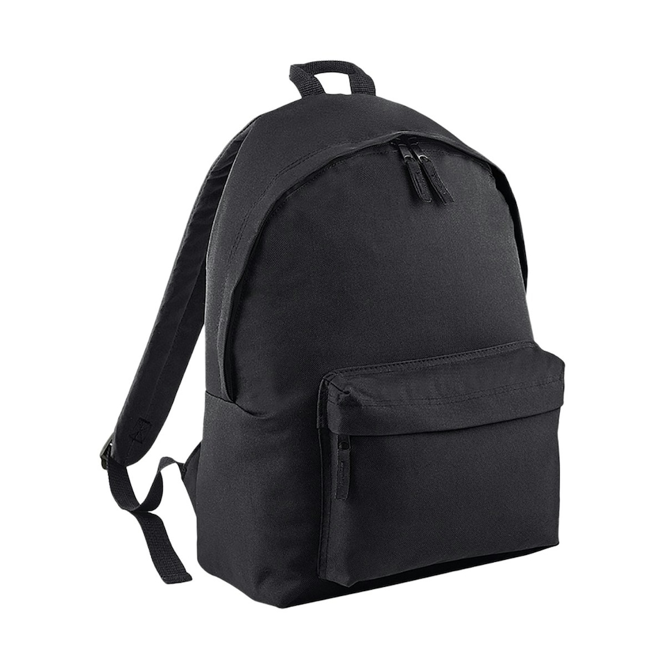 image 1 of Bagbase Fashion Backpack / Rucksack (18 Litres) - Black/Black - One Size