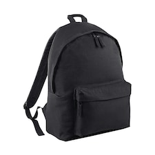 Bagbase Fashion Backpack / Rucksack (18 Litres) - Black/Black - One Size
