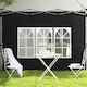 image 7 of Outsunny Gazebo Side Panels for 3x3(m) or 3x4m Pop Up Gazebo, 2 Pack, Black