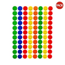Amscan Emoji Sticker Sheet (Pack of 4) - Multicoloured - One Size