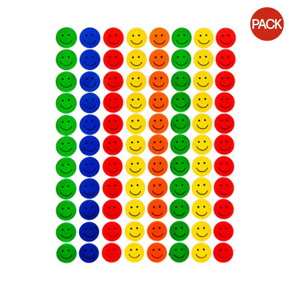 image 1 of Amscan Emoji Sticker Sheet (Pack of 4) - Multicoloured - One Size