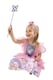 image 3 of Officially Licensed Peppa Pig Fairy Princess Dress With Tiara & Wand Girls Costume - Fancy Dress, Parties, and Role Play - Ages 1-6 | Pink | Pink | 4-6 years