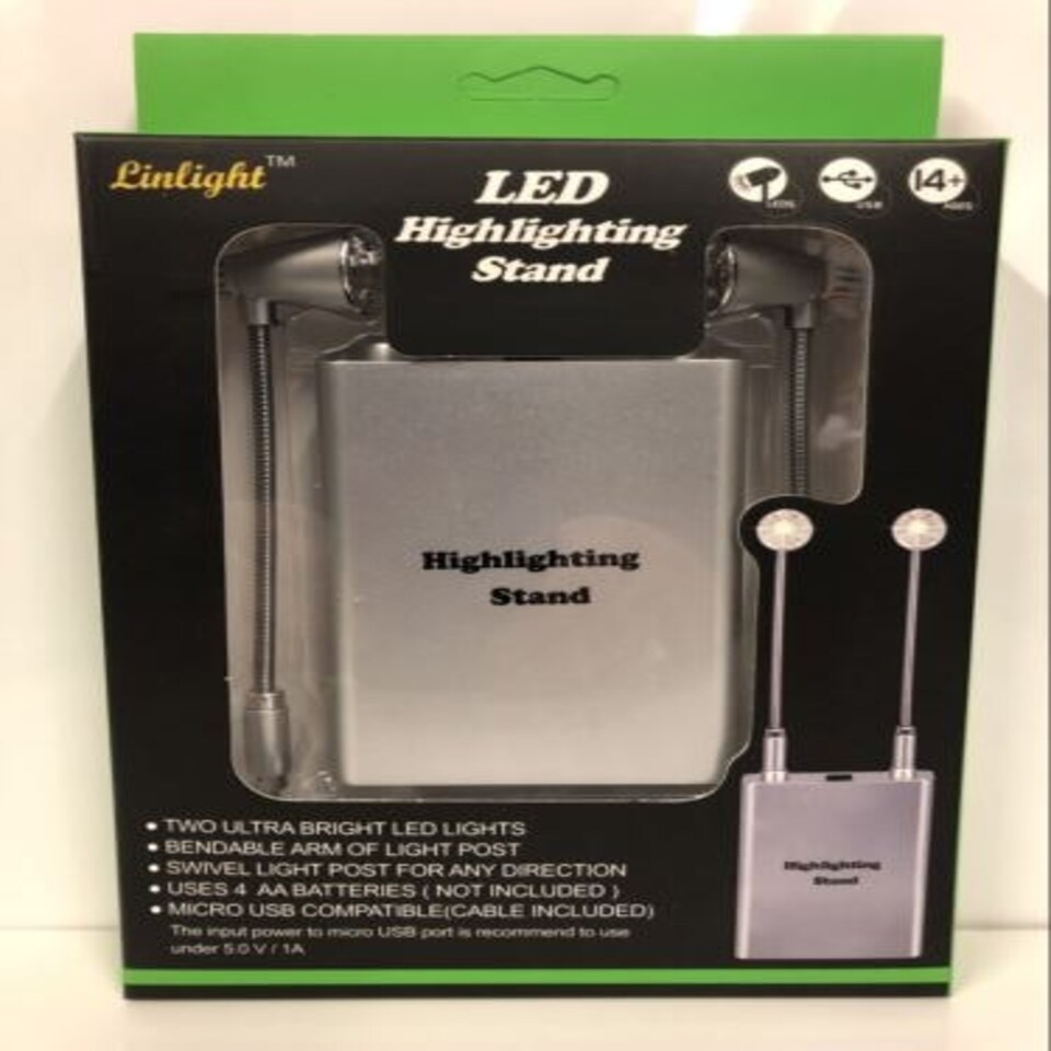 image 1 of Bendable LED Light Stand Silver Triple 9 7001S NEW