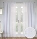 image 1 of Pair of Jewel White Voile Panels with Sparkle Pattern and Rod Pocket Header 229 CMS
