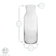 image 3 of Argon Tableware Brocca Glass Carafes with Silicone Lids - 1.2 Litre - Pack of 6