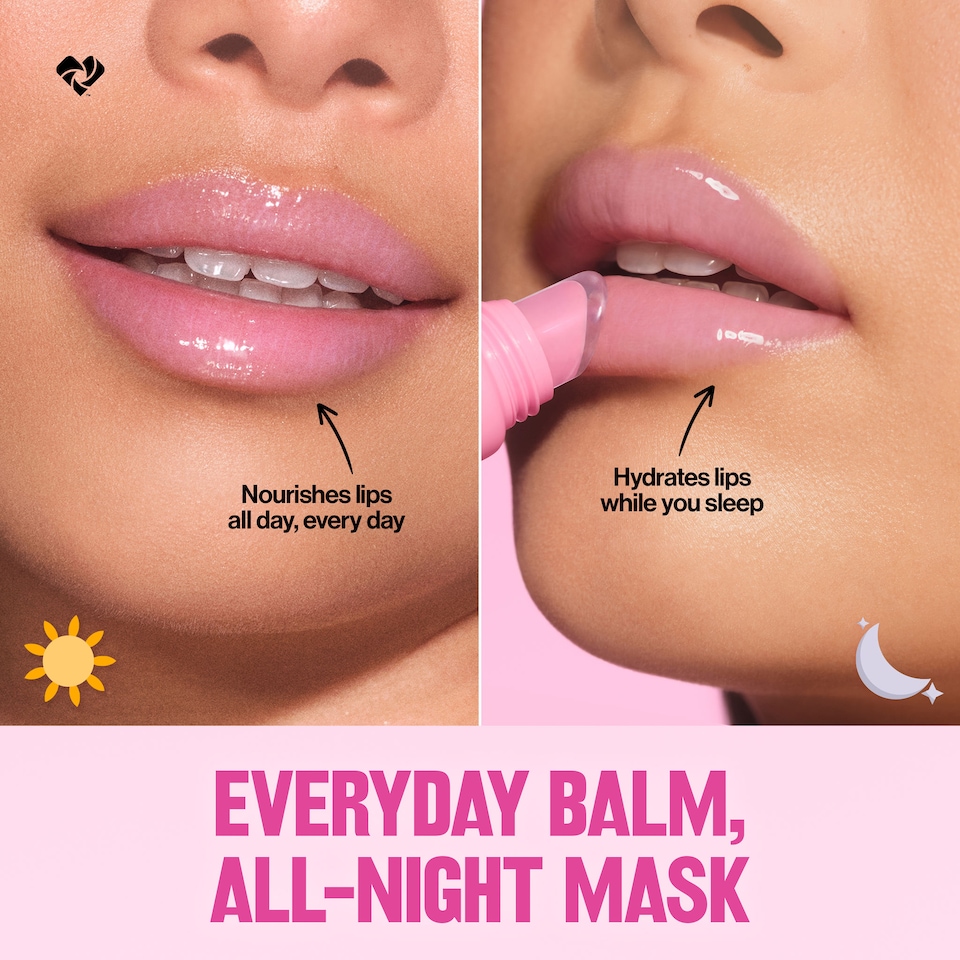 image 1 of Revlon Glimmer Lip Treat Balm & Mask, Peach Bellini Hydrating Peptide Lip Balm