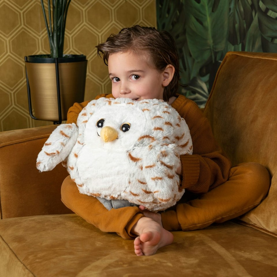 image 1 of Noxxiez Plush Handwarmer Snow Owl