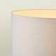 image 2 of ValueLights Clipper Painted Natural Floor Lamp with Large Grey Drum Shade and LED Bulb