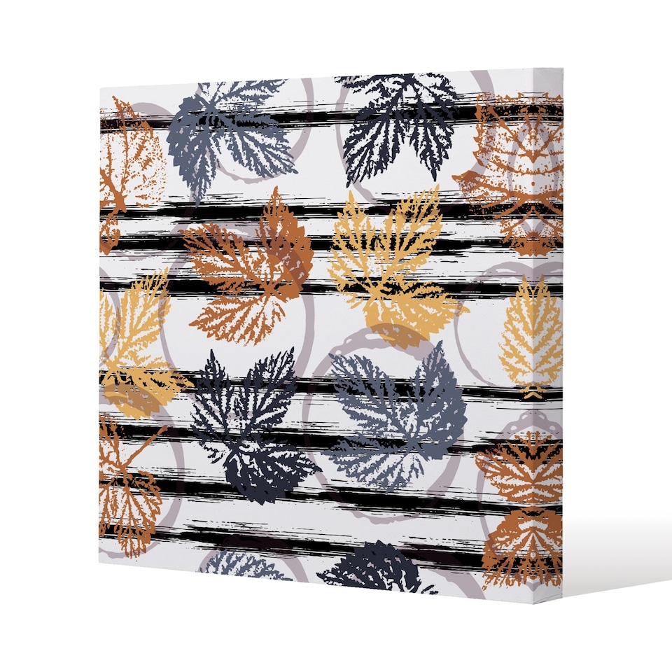 Cute autumn leaves (Canvas Print) / 46 x 46 x 4cm | Multi