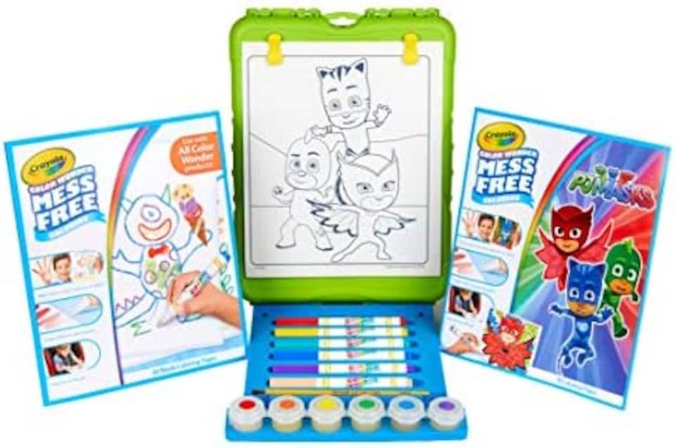 image 1 of Crayola PJ Masks Color Wonder Tabletop Easel