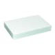 image 1 of Harbour Housewares 6pc Glass Placemats - White - 30 x 20cm - Sleek, Heatproof Table Mats White