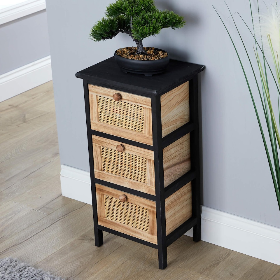 image 1 of Solid Wooden Storage Chest Of Drawers Organiser Rustic Fully Assembled | Multi