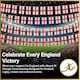 image 5 of 10m/33ft England St George Flag Bunting for FIFA 2026 World Cup – 25 St George Cross PVC Flags 20 x 30cm Double Sided