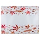 image 1 of Autumn Leaves Half Border Glass Chopping Board | Multi