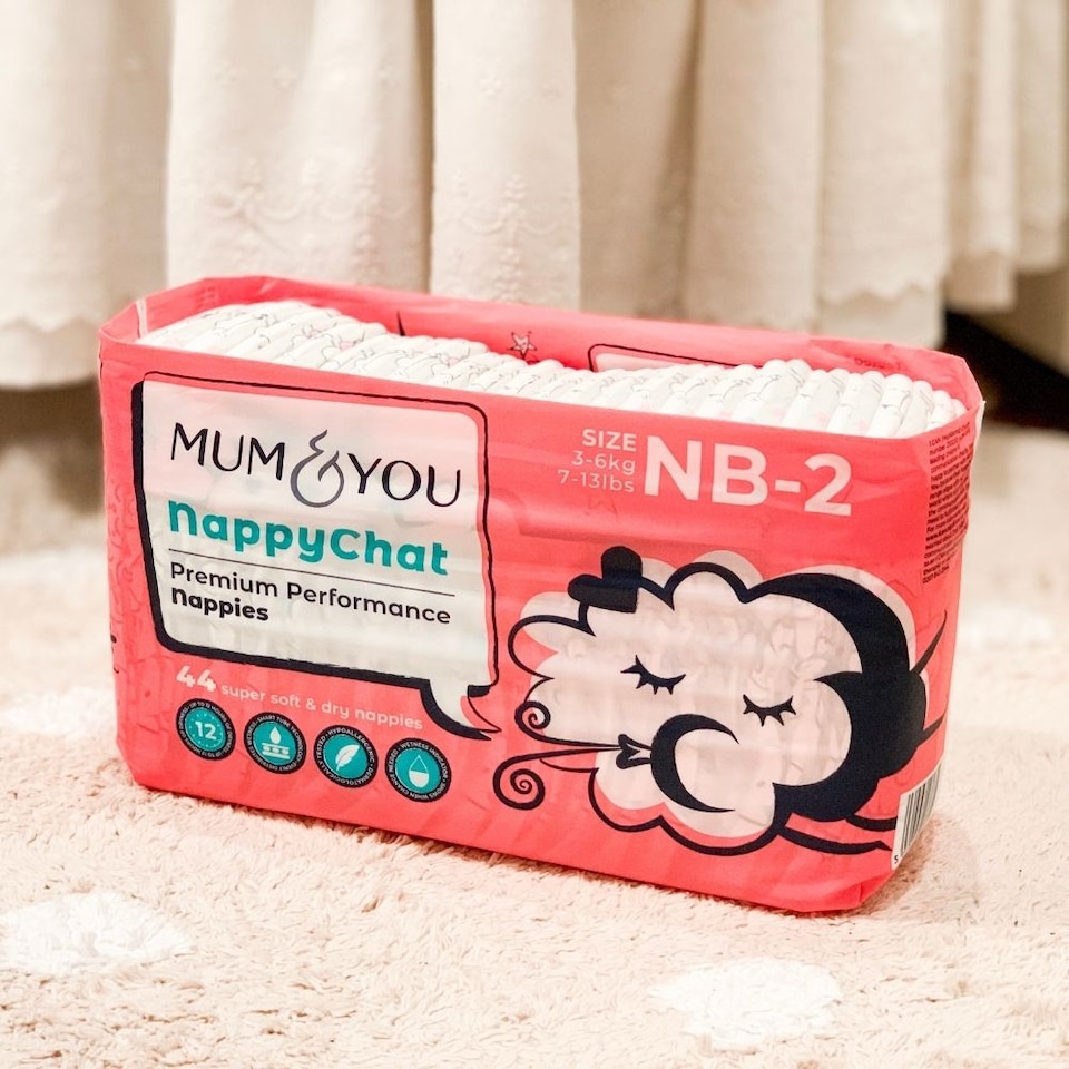 image 1 of Mum & You Premium Nappychat Eco Nappies size 2 - 3 pack