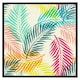 image 2 of Multi coloured tropical leaves (Picutre Frame) Brown | S