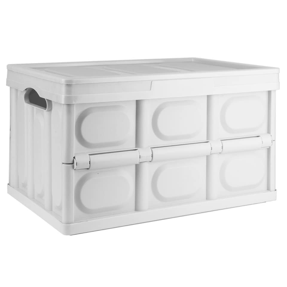 image 1 of TekBox Regular Folding Storage Box - White