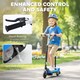 image 7 of HOMCOM Foldable Powered Scooter 120W w Adjustable Seat and Brake | Blue