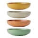 image 1 of KitchenCraft Pasta Bowl Set Stoneware 21cm Set of 4 | Multi
