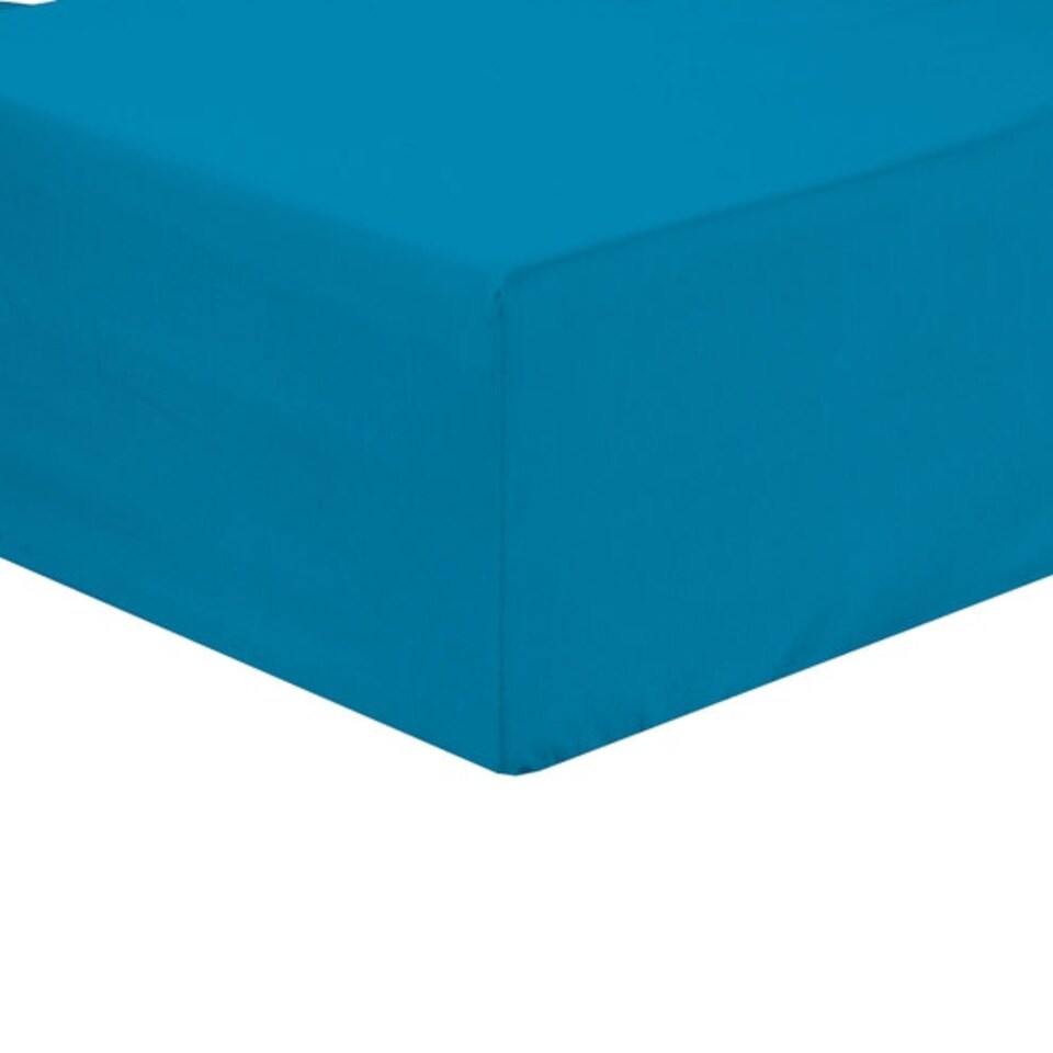 Basics Fitted Sheet in Teal - Superking Blue | Blue | Super King