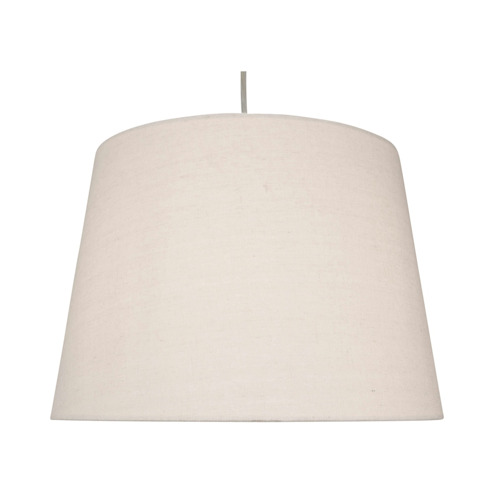 image 1 of Linen - Natural Linen 31cm Lightshade for Pendant or Lamp Brown