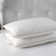 image 2 of Luxury Goose Feather And Down Pillow Pair 100% Cotton Cover White