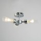 image 3 of BHS Kier Semi Flush Bathroom Ceiling Light | Silver | Chrome