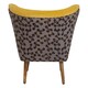 image 4 of Interiors by Premier Cefena Yellow Print Chair Yellow