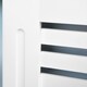image 5 of HOMCOM Radiator Cover, Modern MDF White Painted Cabinet with Horizontal Slats for Living Room, Bedroom, 172L x 19W x 81H cm