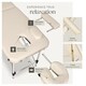 image 3 of Massage Table Set Massage Bench Massage Table Massage Bed Cosmetic Lounger Bag Bolsters Head And Armrests | Cream | beige | 1