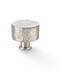 image 1 of Round Hammered Door Knob Satin Nickel 35mm Diameter Cupboard Cabinet Pull Handle