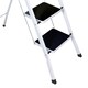 image 5 of Foldable 4 Step Ladder Stepladder Non Slip Tread Safety Steel | White