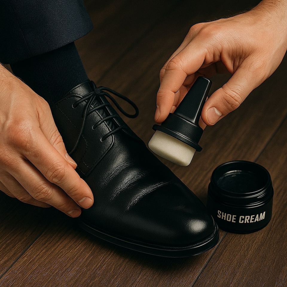 image 1 of Shoe Cream - Moisturise, Nourish & Polish Leather Shoes - 50ml - Black