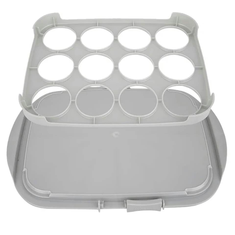 image 1 of Clear Plastic Storage Containers With Handles & Lids For Cupcakes And Desserts