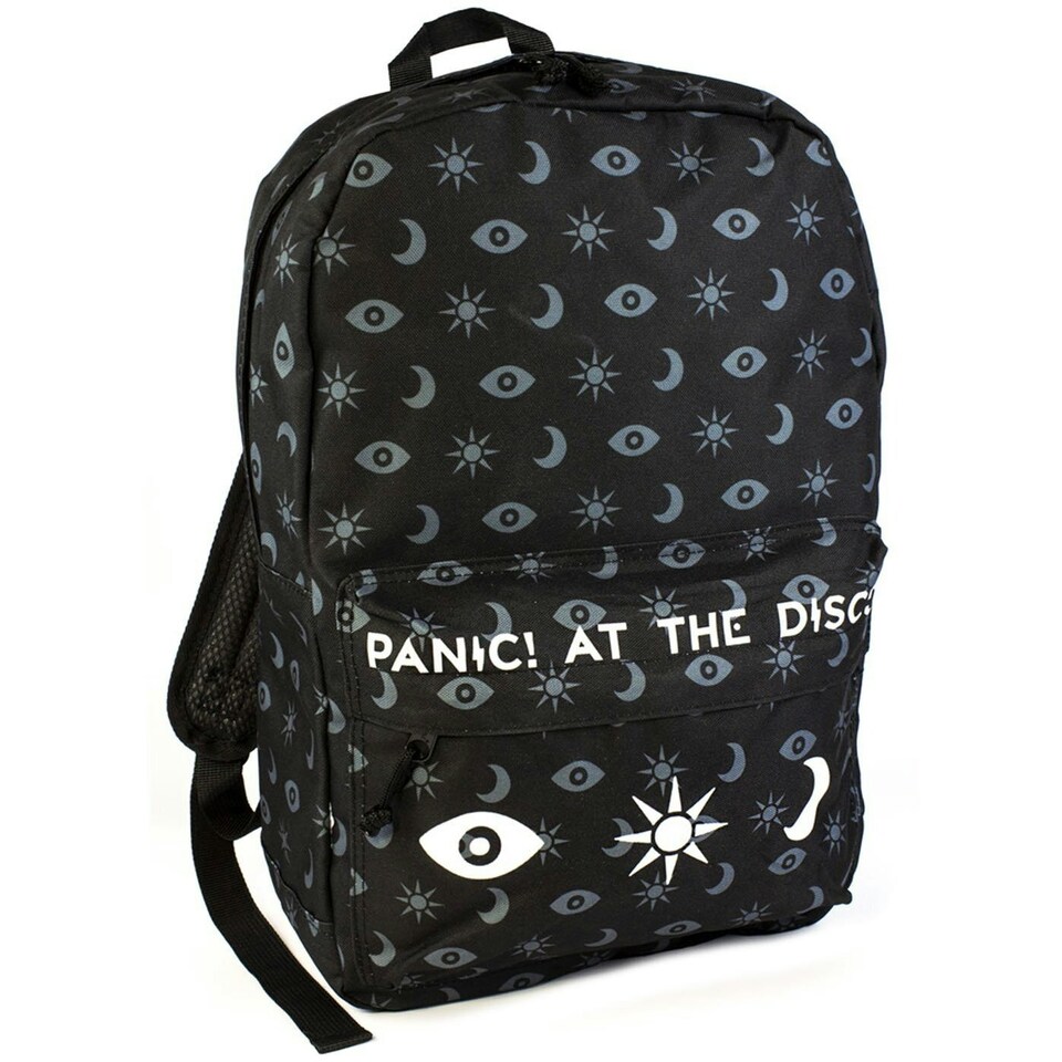 image 1 of Rock Sax Panic! At The Disco Backpack - Black/Grey/White - One Size