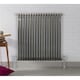 image 1 of 600mm (H) x 1190mm (W) - Raw Metal Horizontal Radiator (New Yorker Classic) - 3 Columns - (0.6m x1.19m) - Depth 107mm
