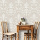 image 2 of Rasch Amelie Damask Wallpaper - Grey - 10.05m x 0.53m | Grey