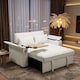 image 1 of FENCHILIN 2 Seater Pull Out Sofa Bed Loveseat Recliner with Hidden Table, Cup Holders, USB & Type-C Beige