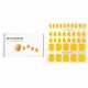 image 1 of Nail Sticker (yellow) - # Mango Smoothie Pedi - 36pcs Yellow