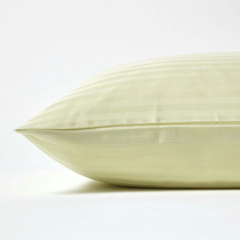 image 1 of Homescapes Sage Green European Size Egyptian Cotton Pillowcase 330 TC - 60 x 60 cm Green