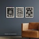 image 2 of Set of 3 Vintage Haeckel Diatom Microalgae Black White Marine Life Wall Art Prints 12x16 Inch