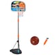 image 1 of HOMCOM 3 Pcs Kids Basketball Set w/ Hoop Ball Pump Height Fillable Base 3-8 Yrs