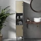 image 7 of kleankin Tall Bathroom Cabinet, Free Standing Bathroom Storage Cabinet Cupboard with Door and Adjustable Shelves for Kitchen, Living Room