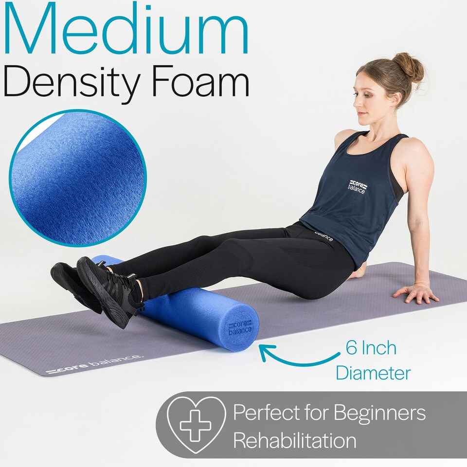 image 1 of 90cm EPE Foam Roller - Blue