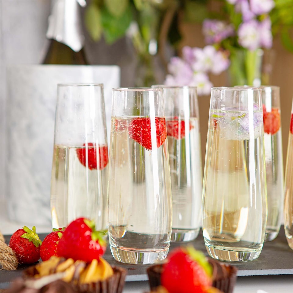 image 1 of Argon Tableware Corto Stemless Champagne Flutes - 230ml - Pack of 6