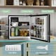 image 4 of HOMCOM 46L Counter Top Fridge with Chiller Box Mini Fridge for Bedrooms Black